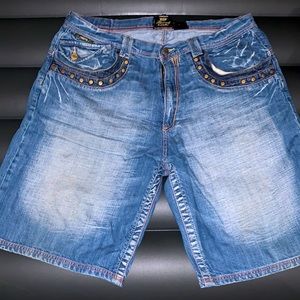 Mens blue Jean akademiks shorts